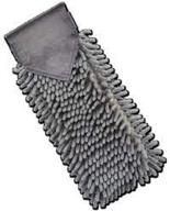 🟦 graphite gray norwex chenille hand towel with baclock technology logo