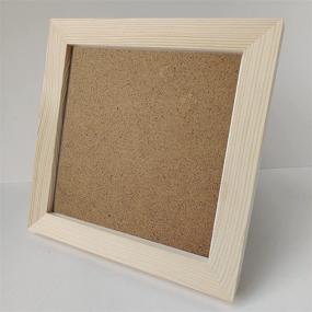 img 3 attached to 🖼️ 6x6 Solid Wood Photo Frame: Eco-Friendly, Paint-Free Design with Protection Panel for Wall or Tabletop Display