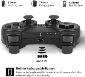 img 1 attached to Upgraded P-3 Wireless Gaming Controller with High-Precision Joystick and Dual Motors (Black)