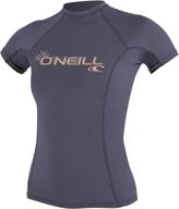 🌞 o'neill women's basic skins upf 50+ short sleeve rash guard: superior sun protection for active women logo
