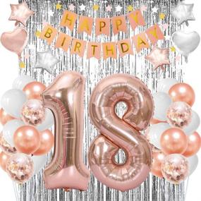 img 4 attached to 🎉 Fun and Fabulous: 18th Birthday Decorations for Girls – Stunning Party Decor and Balloons!