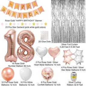 img 2 attached to 🎉 Fun and Fabulous: 18th Birthday Decorations for Girls – Stunning Party Decor and Balloons!