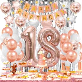 img 1 attached to 🎉 Fun and Fabulous: 18th Birthday Decorations for Girls – Stunning Party Decor and Balloons!