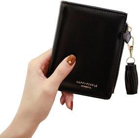 img 1 attached to Wallet Leather Ladies Tassel Holder Women's Handbags & Wallets and Wallets