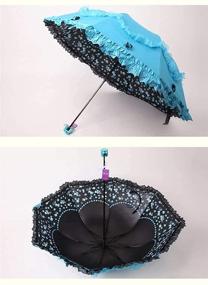 img 2 attached to Honeystore Princess Ultraviolet Proof Folding Umbrella Umbrellas and Folding Umbrellas