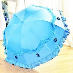 img 3 attached to Honeystore Princess Ultraviolet Proof Folding Umbrella Umbrellas and Folding Umbrellas
