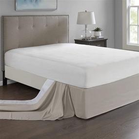 img 4 attached to 🛏️ MP11-5368 Madison Park Simple Fit Bedskirt in Khaki – Optimize Your Bedroom Space