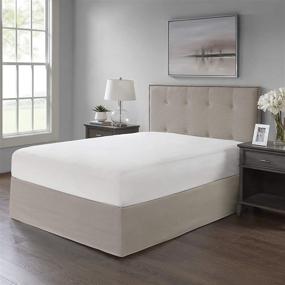 img 3 attached to 🛏️ MP11-5368 Madison Park Simple Fit Bedskirt in Khaki – Optimize Your Bedroom Space