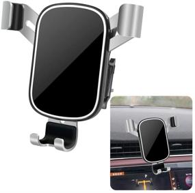 img 4 attached to 📱 2020-2021 Land Rover Range Rover Evoque Car Phone Holder - LUNQIN, Big Phones with Case Friendly, Auto Accessories - Navigation Bracket, Interior Decoration Mobile Cellphone Mount