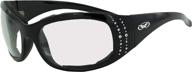 global vision eyewear 24 marilyn 2 plus series sunglasses with glossy black frame and clear photochromatic lenses логотип