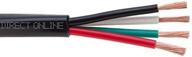 🔌 250ft outdoor uv protection rated professional speaker audio cable 14awg direct burial 14/4 bulk spool (250ft, 14/4)" - "high-quality 250ft 14awg outdoor uv protection rated professional speaker audio cable in 14/4 configuration - direct burial, bulk spool logo