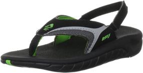 img 4 attached to 👦 Reef Slap II Toddler Little Boys' Sandal Shoes - Comfortable and Stylish Footwear