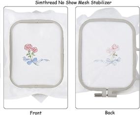 img 2 attached to 🧵 Simthread Fusible No Show Mesh Cut Away Stabilizer Backing Interlining for Embroidery and Sewing - Lightweight 1.9 oz 12&#34; x 10 Yards/Roll