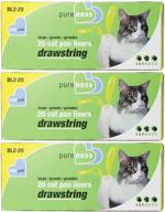 3 packs of pureness large drawstring valu-pak cat pan liners - includes 20 count in each pack logo