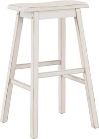 img 3 attached to 🌊 Hillsdale Moreno Backless Stool, Barstool, Sea White: Sleek and Stylish Seating Solution