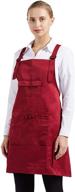 efficiently organize and protect- nanxson adjustable women bib apron: your ultimate multi-function salon stylist work apron with tool pockets cf3010 logo