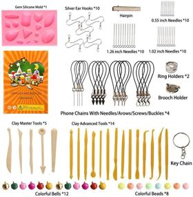 img 1 attached to 🎨 Complete 60-Color Polymer Clay Kit: Farielyn-X, Soft Oven Bake Modeling Clay Set with 19 Tools and 10 Accessories [Non-Stick, Non-Toxic, Ideal Gift for Kids, 4.7LB Total]