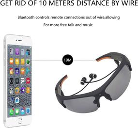 img 2 attached to 🕶️ Bluetooth Sunglasses Camera: Full HD 1080P Video Recorder with Headset, UV Protection Polarized Lens - Perfect for Men's Sports, Riding, and Traveling - 32GB Memory Included