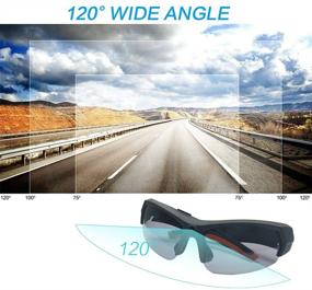 img 1 attached to 🕶️ Bluetooth Sunglasses Camera: Full HD 1080P Video Recorder with Headset, UV Protection Polarized Lens - Perfect for Men's Sports, Riding, and Traveling - 32GB Memory Included