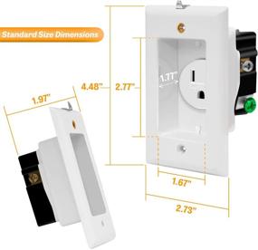 img 2 attached to 🔌 Enhanced Safety with TOPGREENER Recessed Receptacle Tamper Resistant TG115R31 - Pack of 6