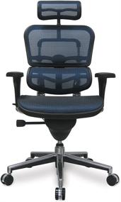 img 1 attached to Ergohuman Swivel Chair Headrest Chrome Furniture