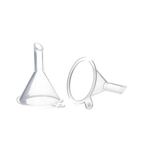 img 2 attached to Versatile 50 PCS Mini Funnel Set: Ideal for 🌈 Perfumes, Essential Oils, Lab Bottles, Sand Art, Spices, and More!