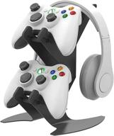 🎮 doyo xbox one/xbox series x/s/ns/ps4/ps5/pc controller & headset stand: aluminum metal gamepad organizer for gaming accessories logo