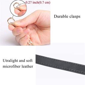 img 2 attached to 💼 Upgrade Your Handbag's Style with Beaulegan Purse Chain Handles - Microfiber Leather - 23.6 inch Long (2 PCS/Silver) - Perfect Shoulder Bag or Handbag Replacement!