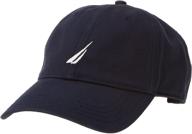 🧢 nautica men's classic logo baseball-cap hat: adjustable and timelessly stylish logo