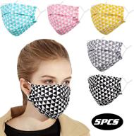 🎭 top-rated reusable face mask with adjustable ear loops, stylish fashion designer masks for women men, great adult gift logo