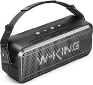 🔊 w-king 60 вт громкая bluetooth колонка: водонепроницаемая наружная колонка + 8000 мач павер-банк, 24 часа прослушивания, глубокий бас - bluetooth 5.0, эквалайзер, aux, карта tf логотип