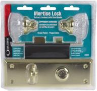 🔑 vintage mortise lock crystal knob set with skeleton key - old time elegance логотип