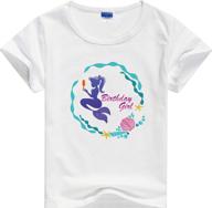 mermaid birthday t shirt outfit girls logo