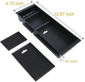 img 1 attached to 🚗 Oceson Center Console Armrest Insert Organize Tray: Ultimate Storage Solution for Ford F150 2015-2020