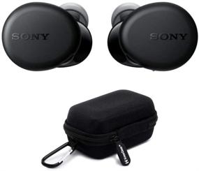 img 4 attached to 🎧 Sony WF-XB700 True Wireless Earbuds with Enhanced Extra BASS (Black) & Knox Gear Earphone Case for Sony WF-SP800 and WF-XB700 True Wireless Earbuds Bundle (2 Items)