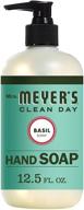 basil liquid hand soap by mrs. meyer's clean day logo