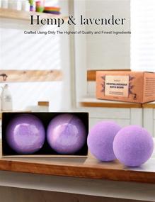 img 2 attached to 🛀 KASTU Bath Bombs: 2 Pack Fizzy Spa Gift with Natural Hemp Oil Extract and Lavender Essential Oils for Moisturizing Dry Skin and Relaxation – Ideal Bubble Bath Gift Idea for Men and Women