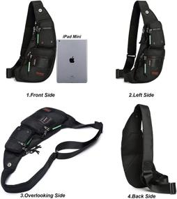 img 3 attached to 🎒 Nicgid Sling Shoulder Backpack Crossbody Backpacks: Innovative and Functional Travel Companion