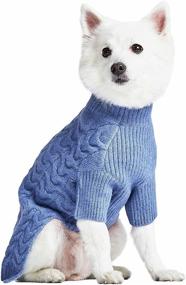img 3 attached to 🐾 Blueberry Pet's New 6 Colors Classic Fuzzy Textured Knit Dog Sweaters for 2021/2022