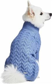 img 4 attached to 🐾 Blueberry Pet's New 6 Colors Classic Fuzzy Textured Knit Dog Sweaters for 2021/2022