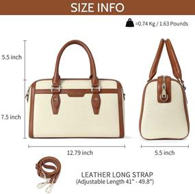 img 3 attached to BOSTANTEN Designer Handbags Genuine Shoulder Women's Handbags & Wallets for Totes