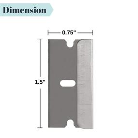 img 2 attached to Bates - 50pc Single Edge Razor Blades for Scraping and Flat Surfaces