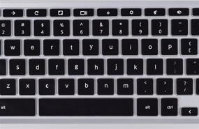 img 2 attached to 🖥️ Black Keyboard Cover Skin for HP 14-inch Chromebook / HP Chromebook 14-db, 14-ca, 14-ak Series / HP Chromebook 14 G2 G3 G4 G5 (Excludes Chromebook 14C-CA)