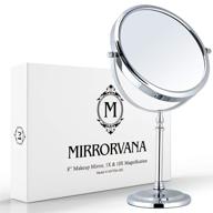 mirrorvana 8 inch magnifying magnification 15 inch logo
