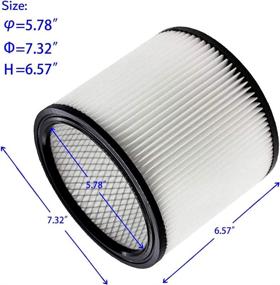 img 2 attached to High-Quality 90304 Replacement Cartridge Filter for Shop-vac 90350, 90304, 90333 - Ideal for 5 Gallon and Above Wet/Dry Vacuum Cleaners