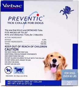 img 3 attached to 🪱 Ошейник Virbac Preventic - 25 дюймов - Одиночный ошейник: Профилактика от клещей на самом высоком уровне!