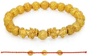img 4 attached to Prime Bracelet Porsperity Golden Attract Boys' Jewelry