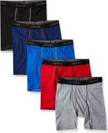 hanes ultimate boys' 5 pack assorted briefs: top-quality underwear for boys logo