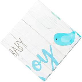 img 1 attached to Синие скатерти для стола для детского праздника "Blue Boy Baby Shower Table Covers" - 3 штуки, 54 x 108 дюйма, от Sparkle and Bash.