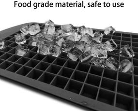 img 2 attached to 🧊 Premium Silicone Mini Ice Cube Trays 3PACK | 160 Grids for Whiskey Cocktail | BPA Free & Reusable | Perfect for Kitchen, Bar, Parties